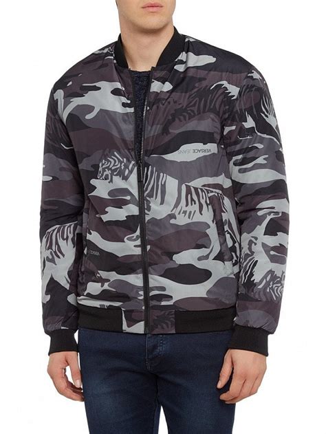 versace print army camouflage jacket|Versace Camo Jacket .